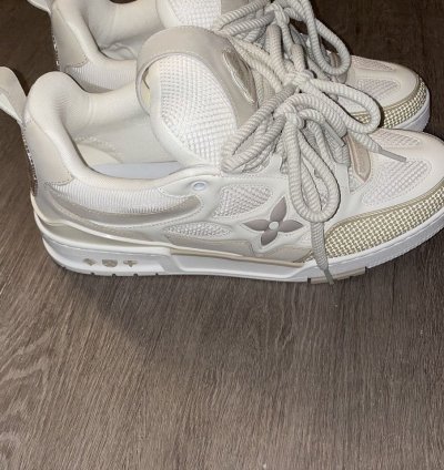 White Cream Louis Vuitton Sneakers
