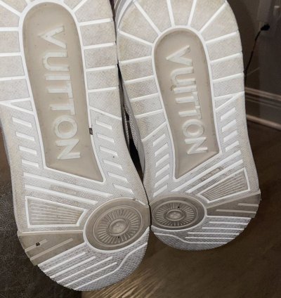 White Cream Louis Vuitton Sneakers
