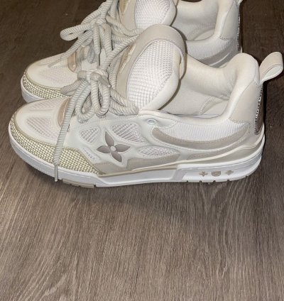 White Cream Louis Vuitton Sneakers