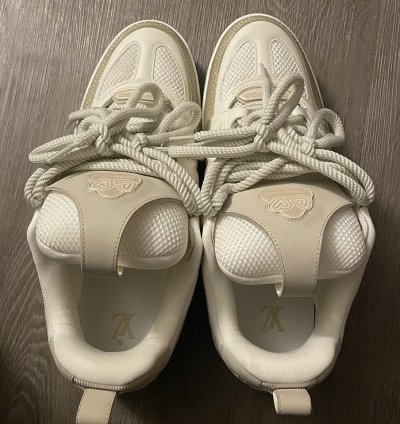 White Cream Louis Vuitton Sneakers