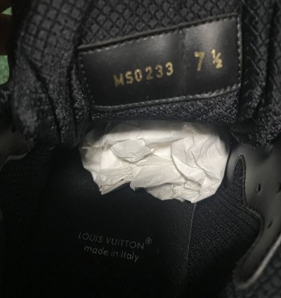 Worn 1x Louis Vuitton Tactic Runner Black Red Orange