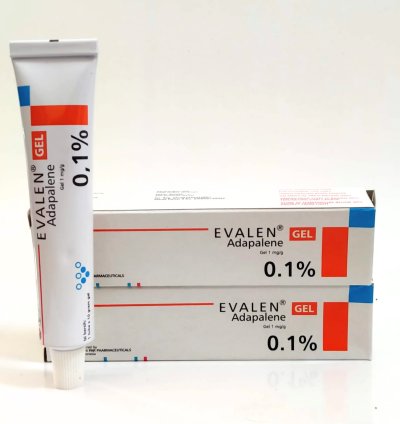 Evalen Adapalene Gel 01 10g - 6 Tube Express Shipping - Acne Treatment