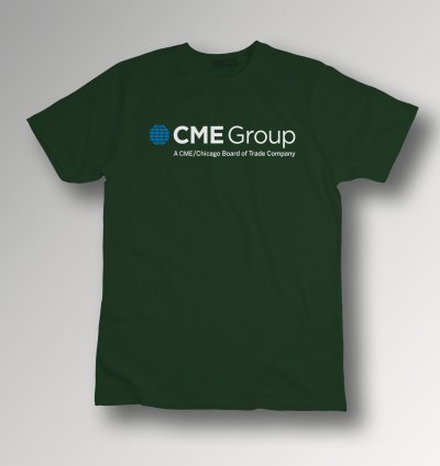 Cme Group Logo Forest Green T-shirt Finance Trading Unisex Tee Wall Street Style