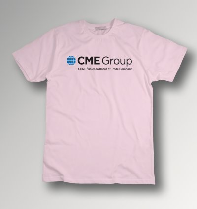 Cme Group Logo Light Pink T-shirt Finance Trading Unisex Tee Wall Street Style