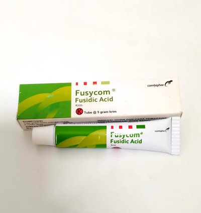Fusidic Acid 2 Tube For Skin Infections Fusycom Cream 5gr 
