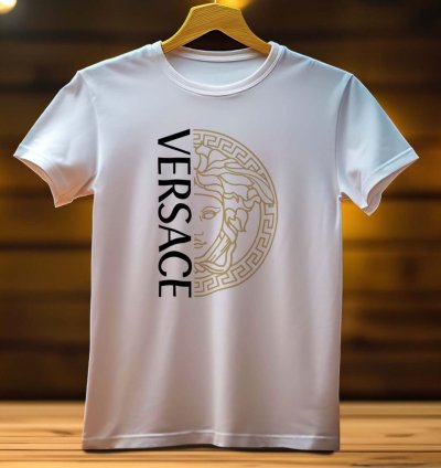 Versace Medussa Gold Logo Mens Tshirt Size Usa