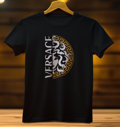 Versace Medussa Gold Logo Mens Tshirt Size Usa