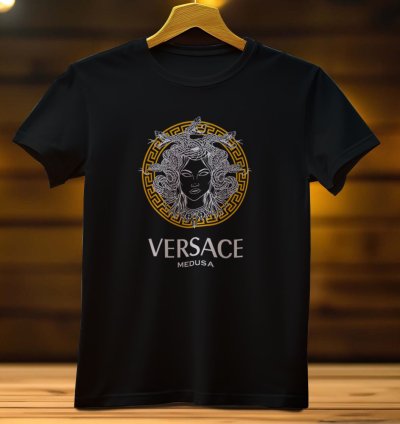 Versace Medussa Gold Logo Mens Tshirt Size Usa