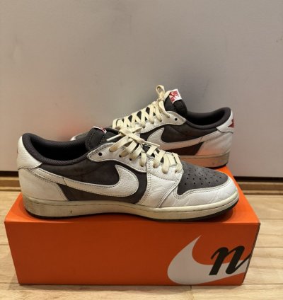Travis Scott Jordan 1 Low Reverse Mocha Size 10 5