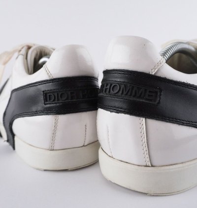 Vintage Dior Homme Hedi Era White Leather Sneakers