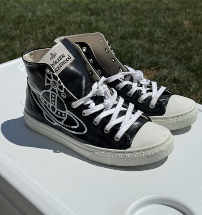Vivienne Westwood Plimsoll Leather High Top Sneaker
