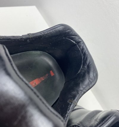 Vintage Prada Aw99 Chunky Derby Leather Shoe Sneakers Vibram