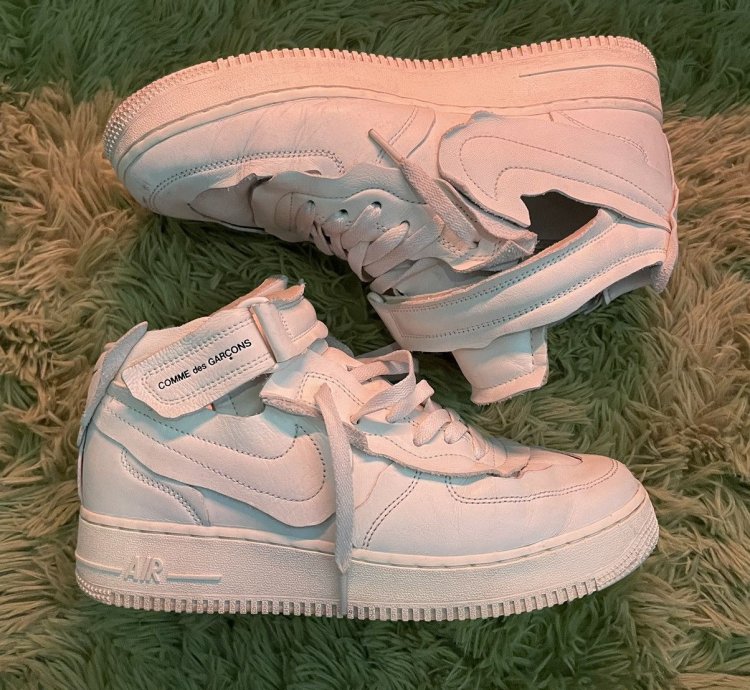 cdg Comme Des Garcons Nike Air Force 1 Mid