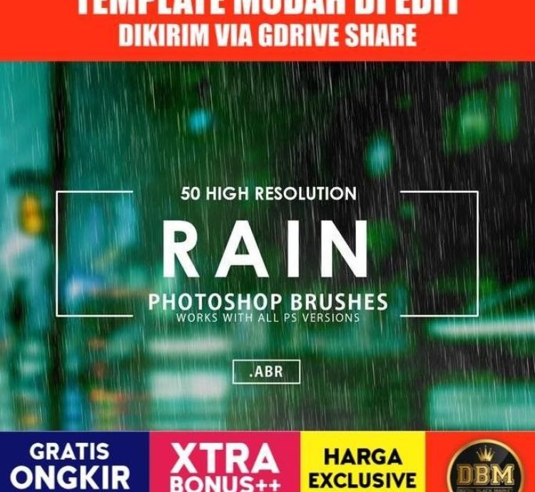Your New Rain Brush Set Is Ready 50 Premium Photoshop Brushes Inside