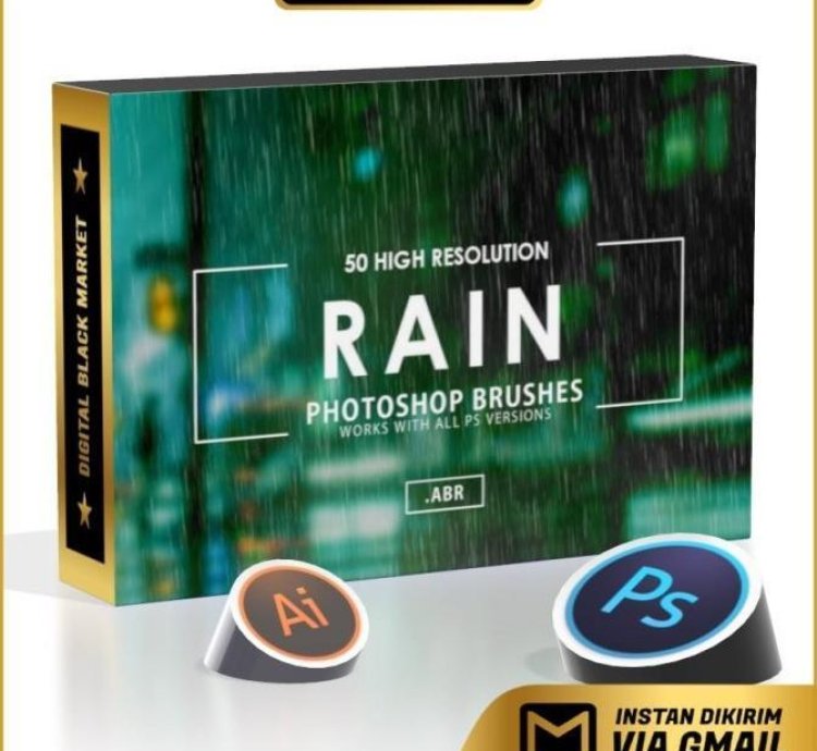 Your New Rain Brush Set Is Ready 50 Premium Photoshop Brushes Inside