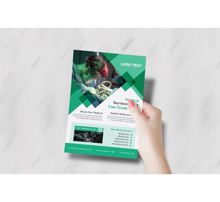 Professional Medical Flyer Template Clean Modern Healthcare Design