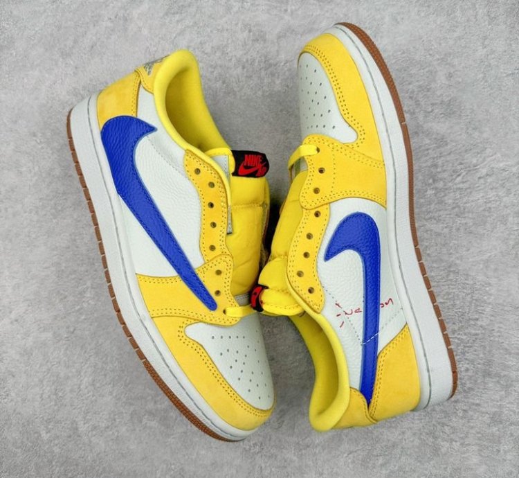 Travis Scott X Air Jordan 1 Low Canary