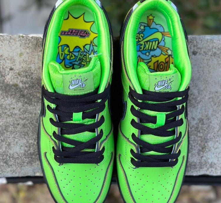 Nike Sb Dunk Low The Powerpuff Girls Green Buttercup Fz8319-3009