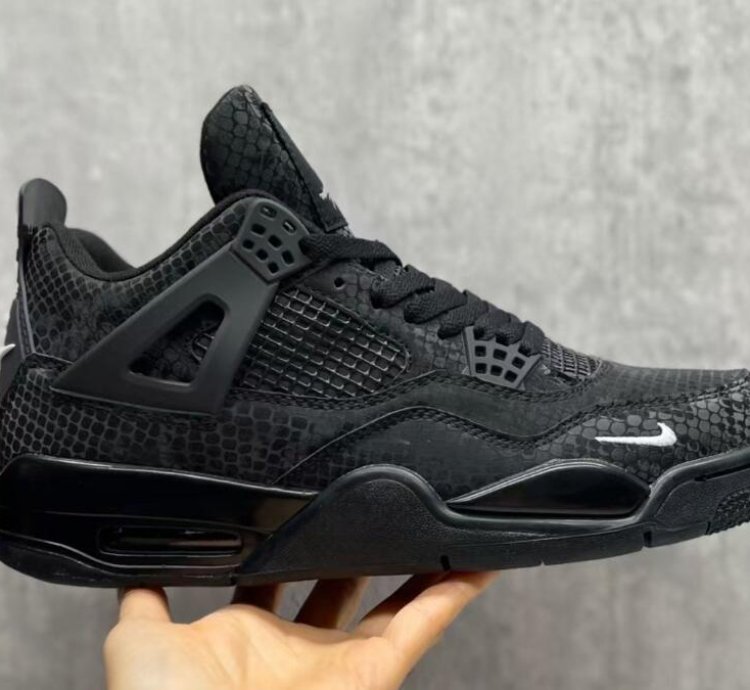 Nigel Sylvester X Jordan 4 Black Mamba Snake Skin