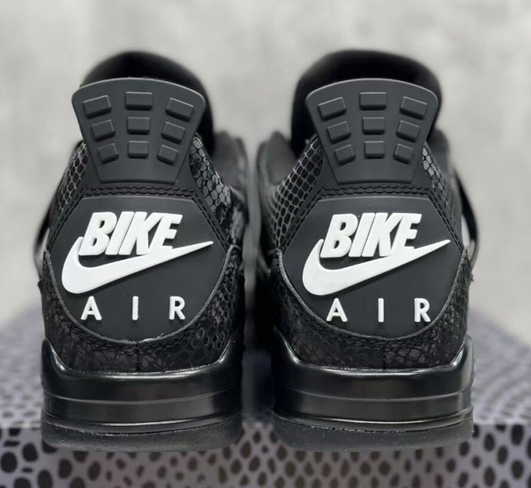 Nigel Sylvester X Jordan 4 Black Mamba Snake Skin