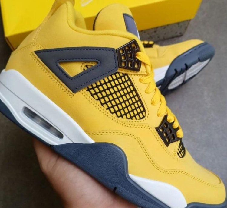 Nike Air Jordan 4 Retro Lightning Ct8527-700 Yellow Thunder