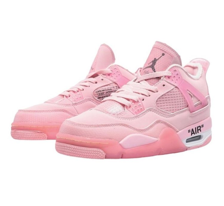 Off White X Air Jordan 4 Pink