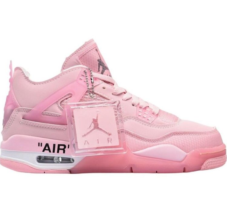 Off White X Air Jordan 4 Pink