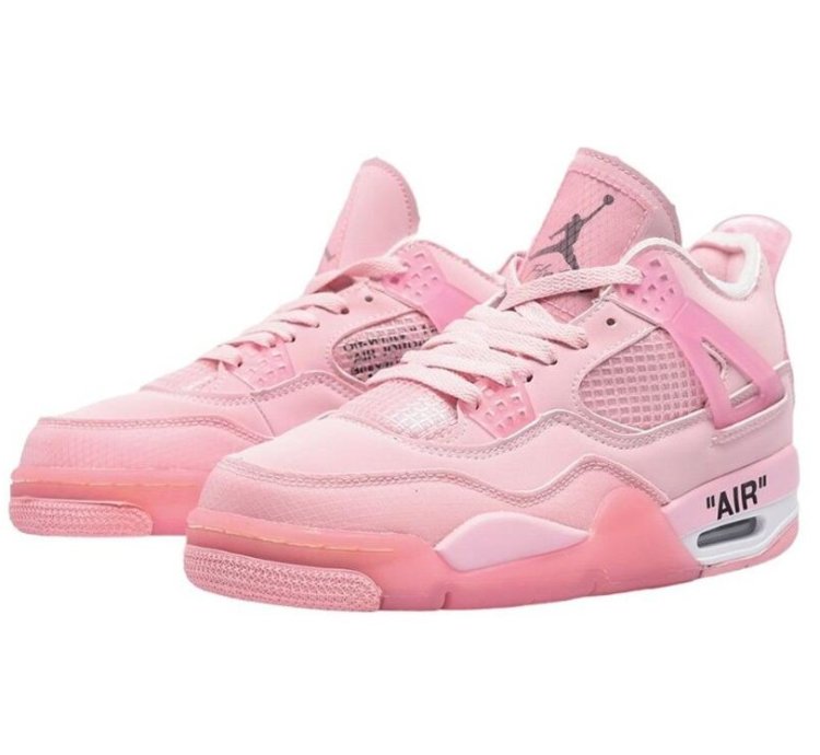 Off White X Air Jordan 4 Pink