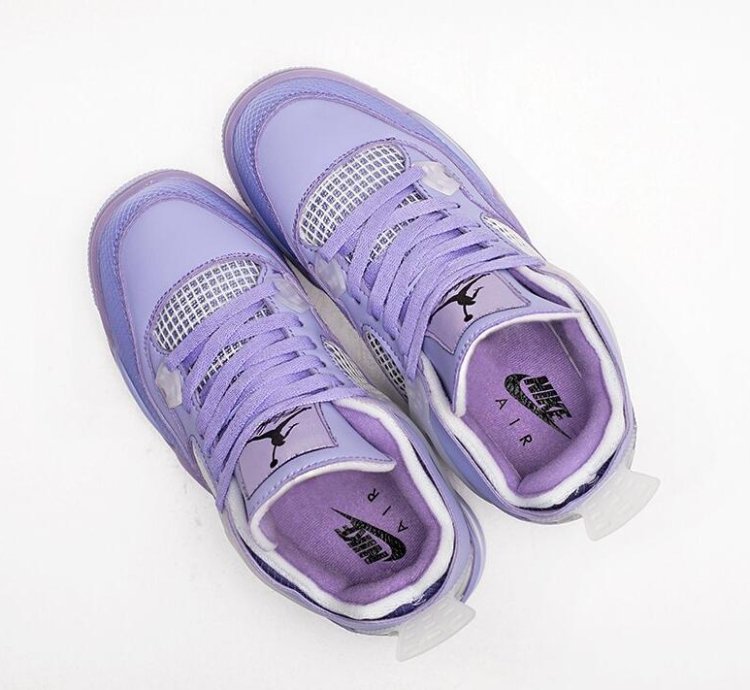 Off-white X Jordan 4 Retro Purple Soft