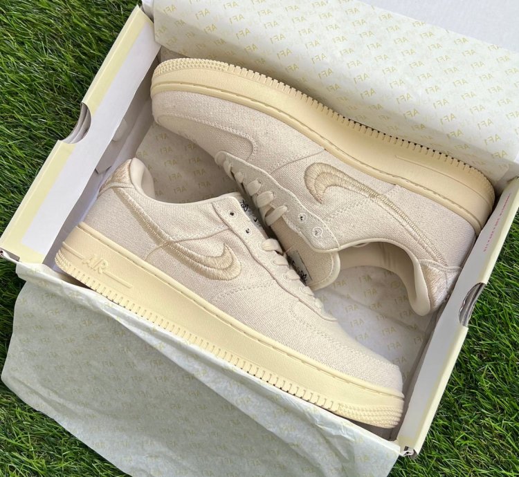 Nike X Stussy Air Force 1 Low Fossil