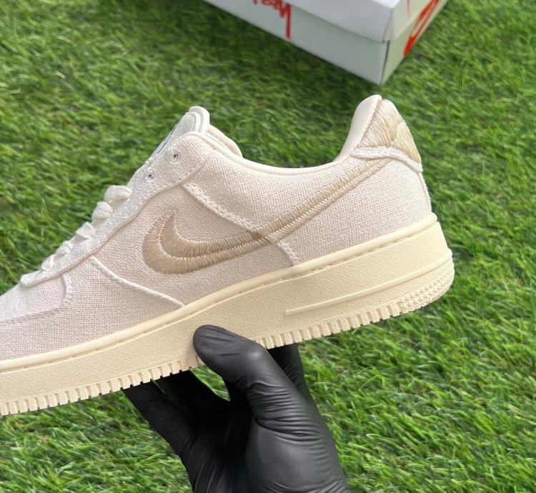 Nike X Stussy Air Force 1 Low Fossil
