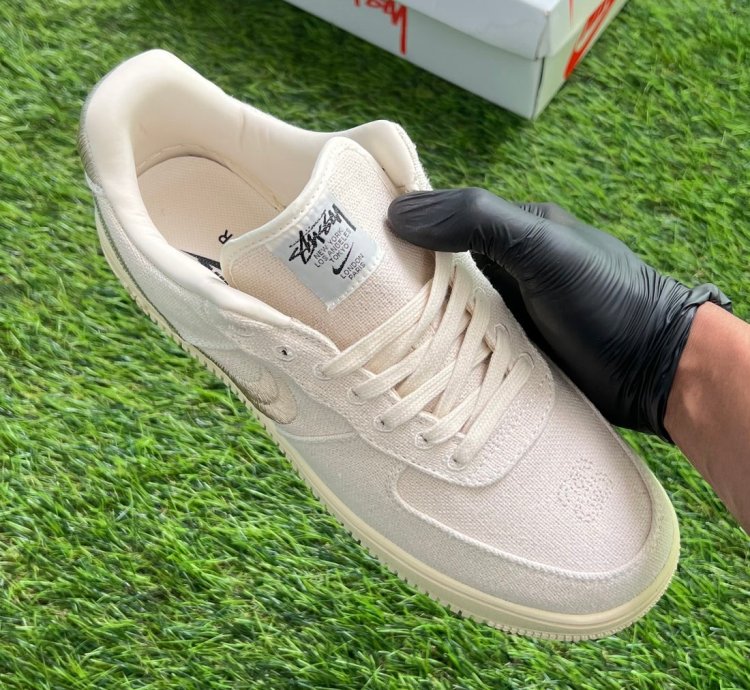 Nike X Stussy Air Force 1 Low Fossil