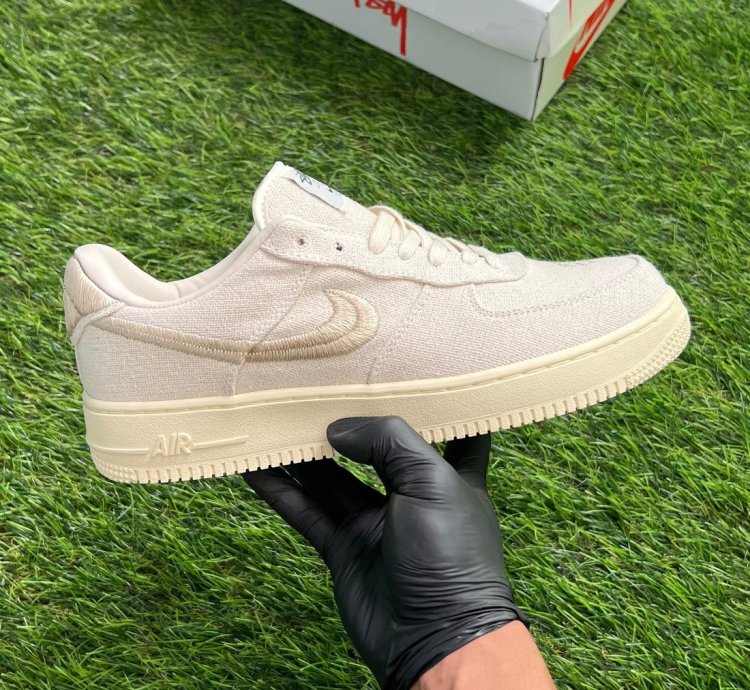 Nike X Stussy Air Force 1 Low Fossil