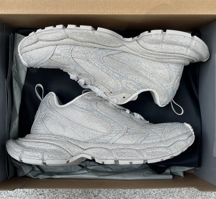 Balenciaga 3xl Sneaker Rhinestones Light Grey