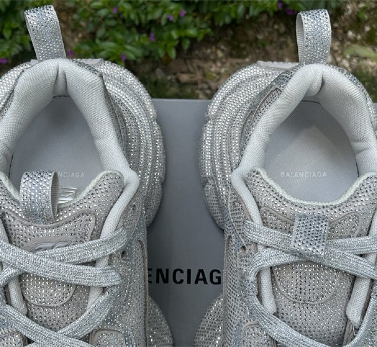 Balenciaga 3xl Sneaker Rhinestones Light Grey