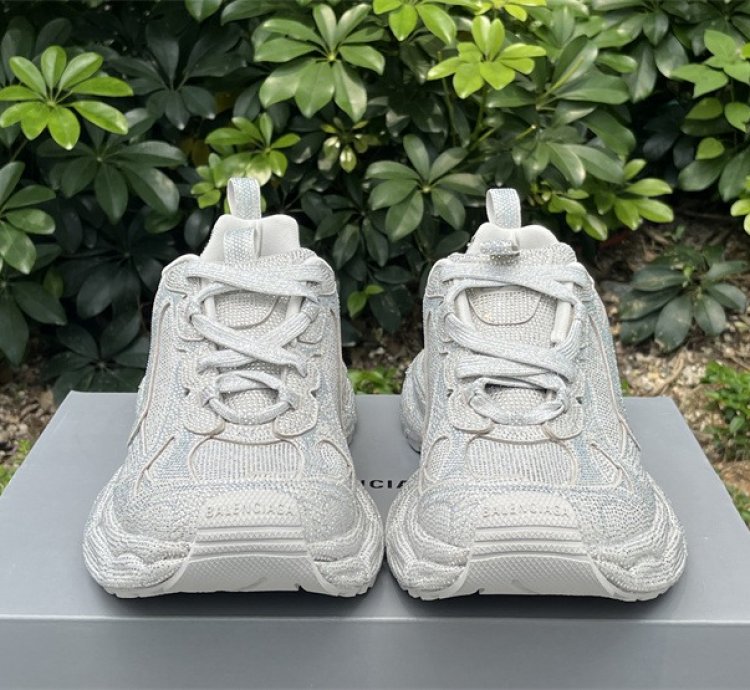 Balenciaga 3xl Sneaker Rhinestones Light Grey