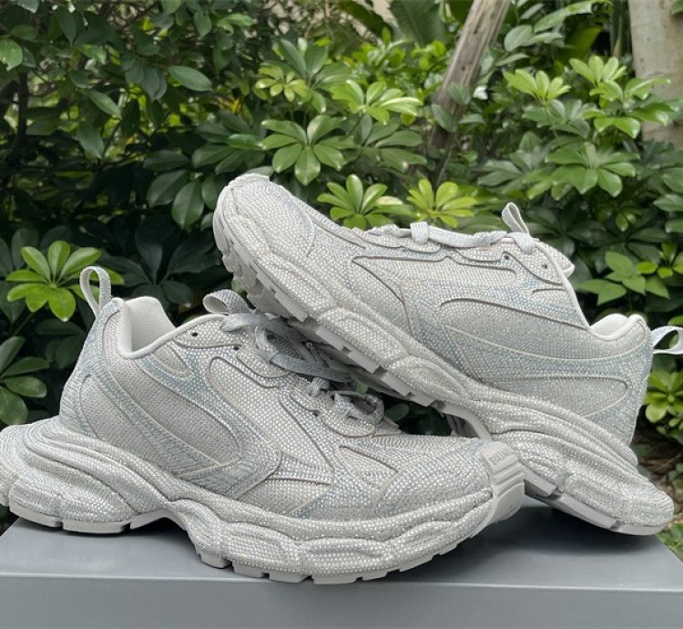 Balenciaga 3xl Sneaker Rhinestones Light Grey