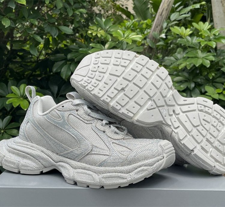 Balenciaga 3xl Sneaker Rhinestones Light Grey