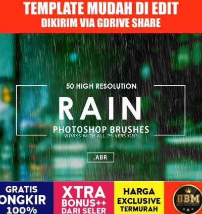 Your New Rain Brush Set Is Ready 50 Premium Photoshop Brushes Inside
