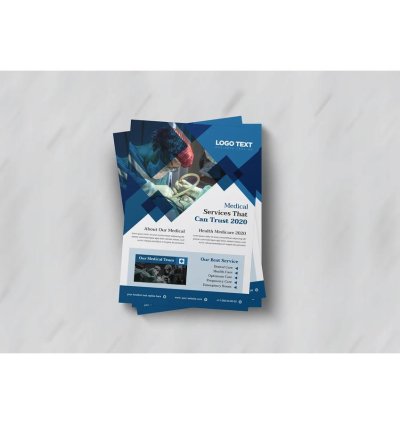 Professional Medical Flyer Template Clean Modern Healthcare Design