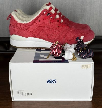 Asics Gel-lyte Iii Kith X Moncler Red