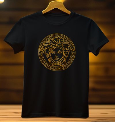 Versace Medussa Gold Logo Mens Tshirt Size Usa