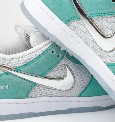 Nike Sb Dunk X April Skateboards Low Pro - Racer Blue Metallic Shoes