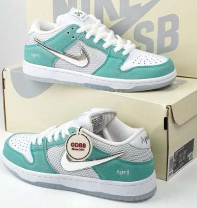 Nike Sb Dunk X April Skateboards Low Pro - Racer Blue Metallic Shoes