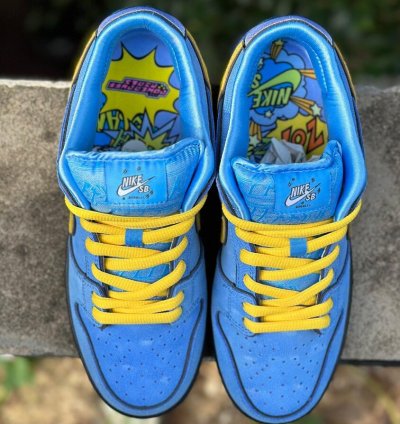Nike Sb Dunk Low The Powerpuff Girls Bubbles Blue Fz8320-4009