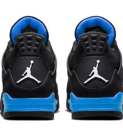 Air Jordan 4 Black Unc - University Blue Thunder