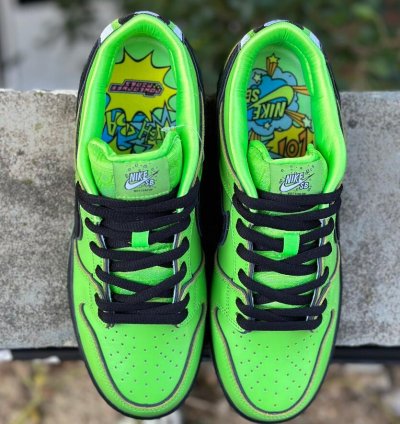 Nike Sb Dunk Low The Powerpuff Girls Green Buttercup Fz8319-3009