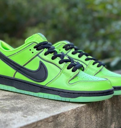 Nike Sb Dunk Low The Powerpuff Girls Green Buttercup Fz8319-3009