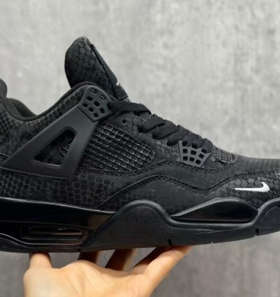 Nigel Sylvester X Jordan 4 Black Mamba Snake Skin