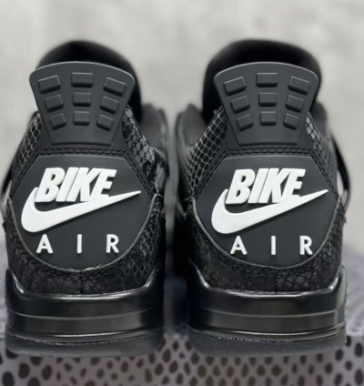 Nigel Sylvester X Jordan 4 Black Mamba Snake Skin